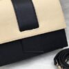 Women Leather with Removable Strip Black and Off White Handbag-Bags-ezytobuy.pk-Rs.2150