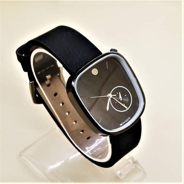 Men's Analog simple Square Shape Dial Jet Black Watch-Watch-ezytobuy.pk-Rs.1250